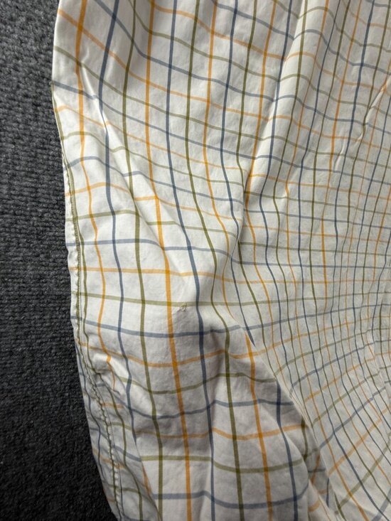 Paul & Shark Blue Yellow Check XL Short Sleeve Button-Down Nautical Pocket Men - Picture 12 of 13